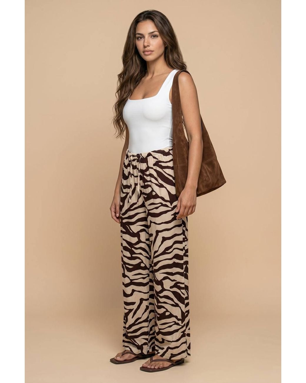 Urban Bliss Natural Zebra Trousers