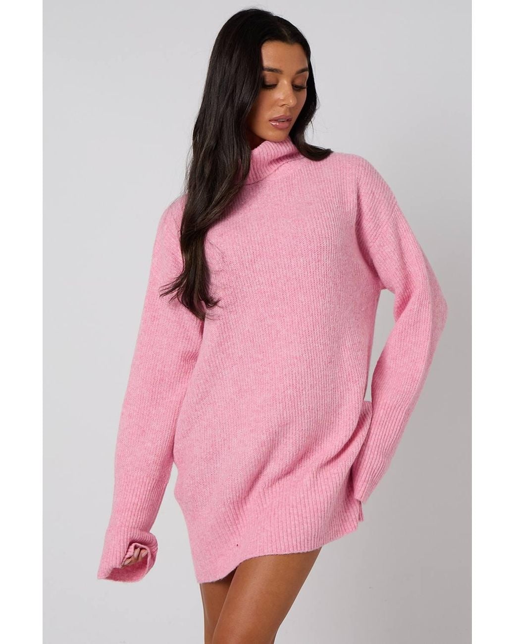 Urban Bliss Pink Roll Neck Jumper