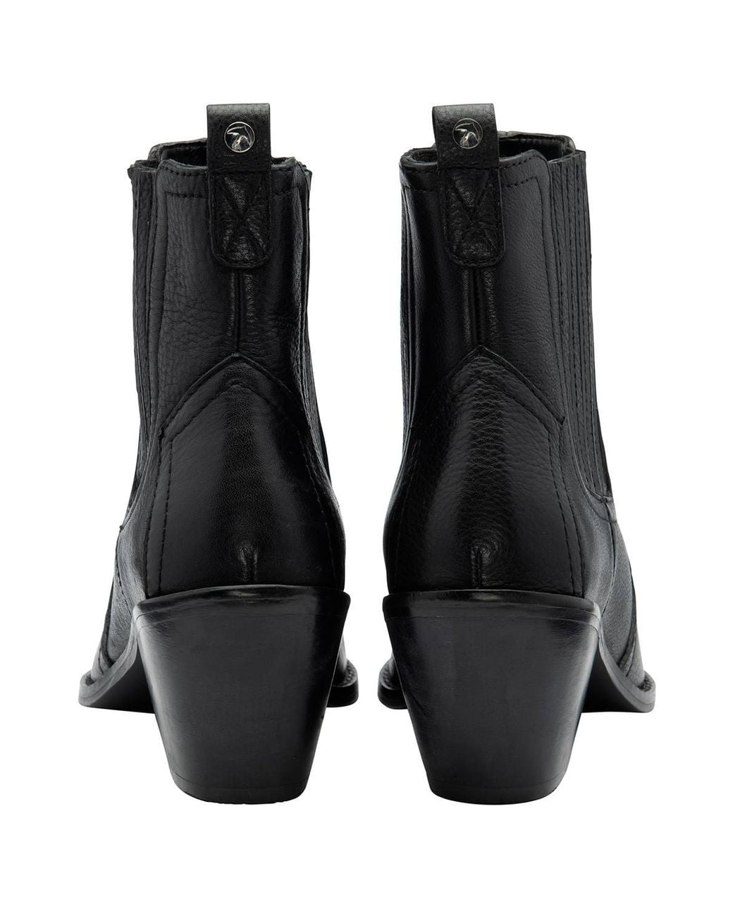 Ravel Black 'Cann' Leather Ankle Boots