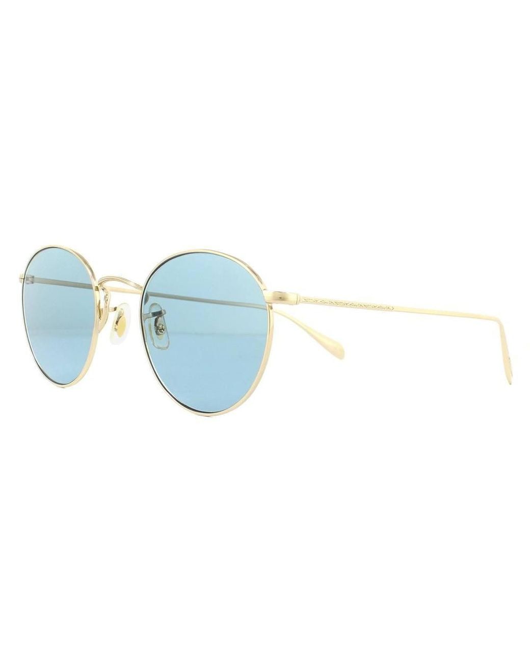 Oliver Peoples Blue Round Cobalto Sunglasses