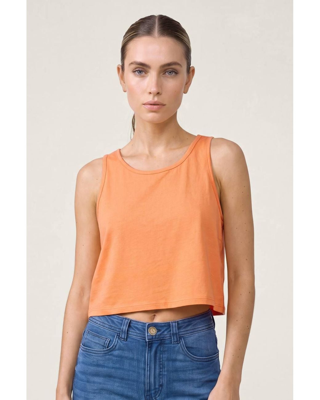 Enorsia Blue Cotton Summer Vest