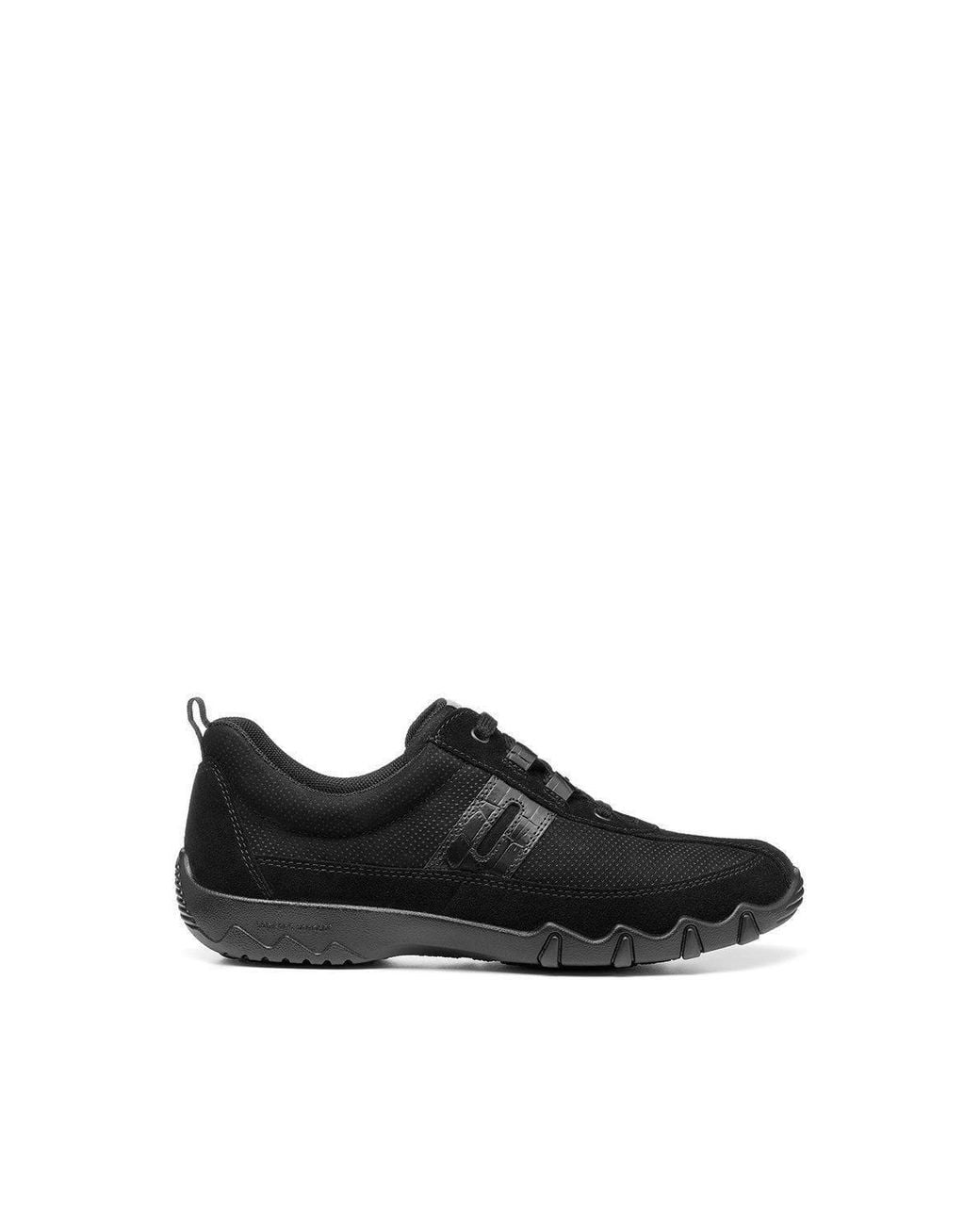 Hotter Black Wide Fit 'Leanne Ii' Active Shoes