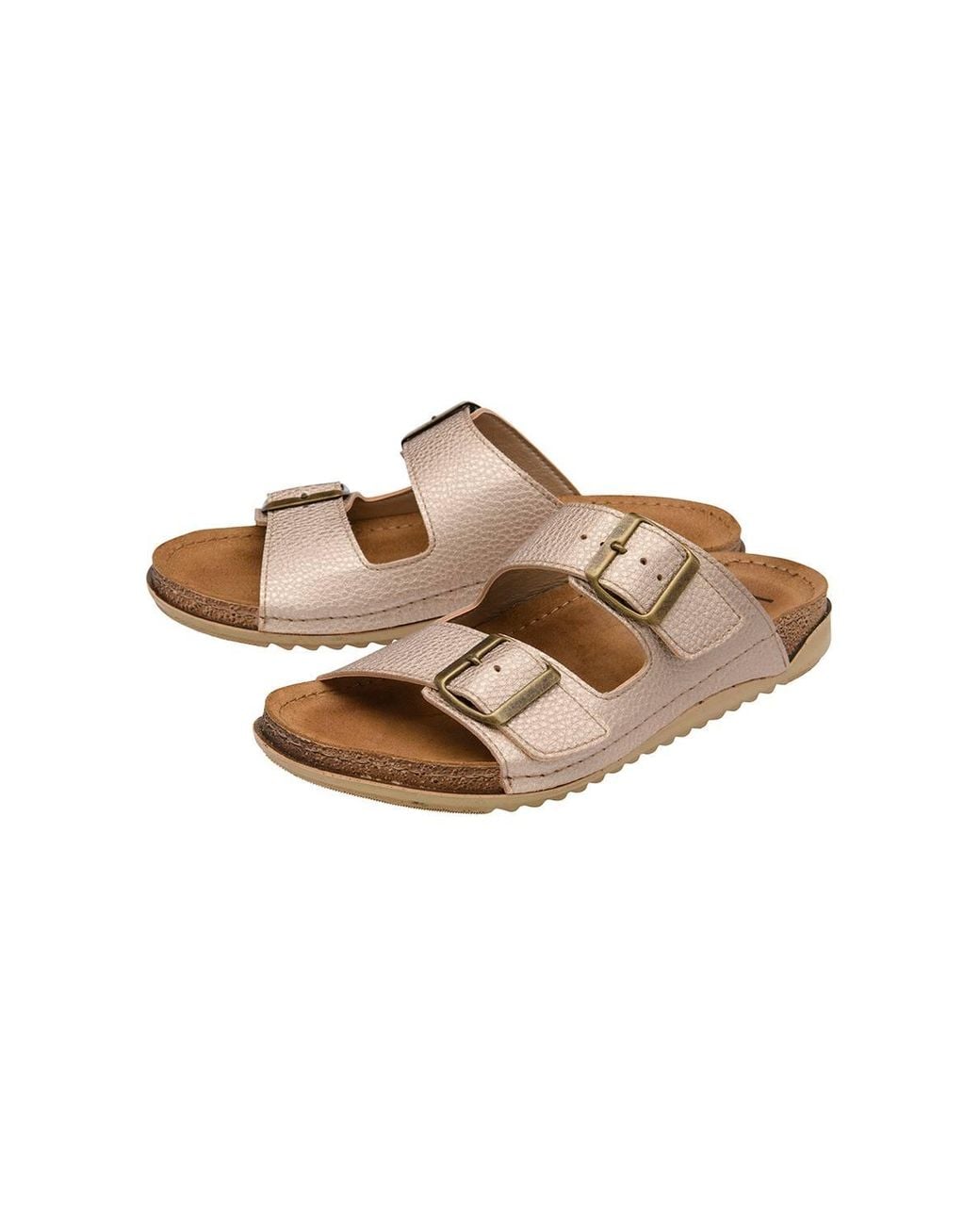 Lotus Brown 'Rome' Open-Toe Mule Sandals