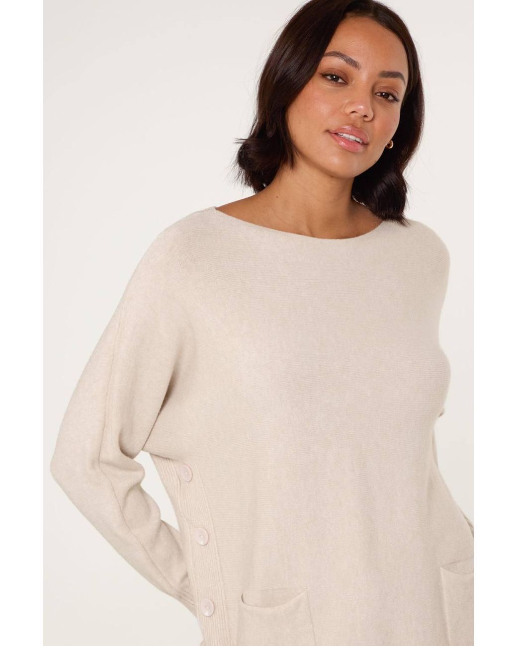Blue Vanilla Natural Long Sleeve Round Neck Jumper