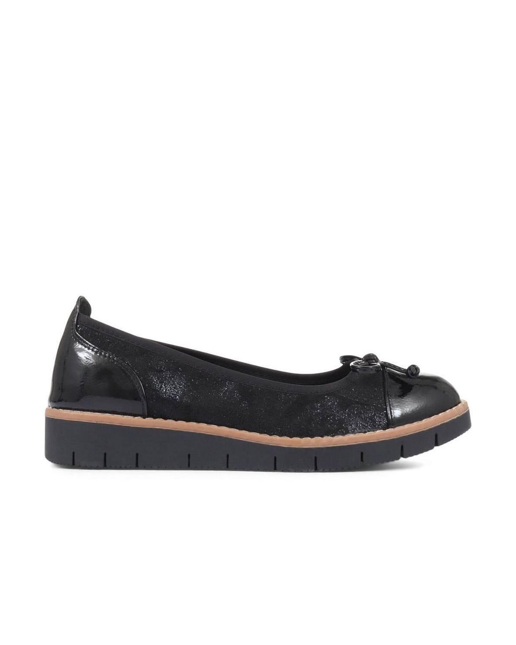 Pavers Black Ballet Pumps