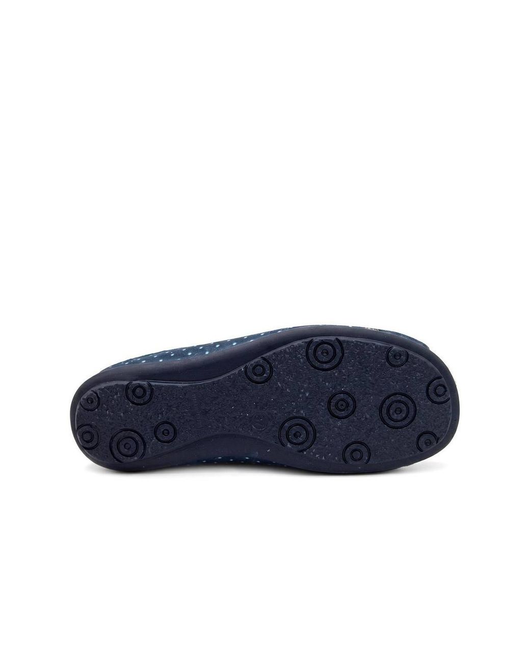 Pavers Blue Cat Print Luxury Mule Slippers