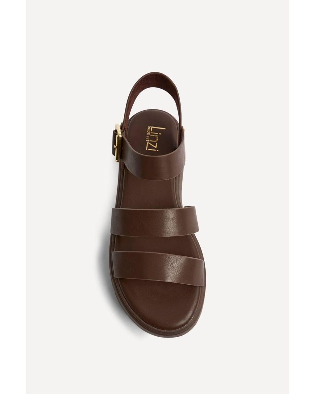 Linzi Brown Tayla Wide Fit Gladiator Sandals