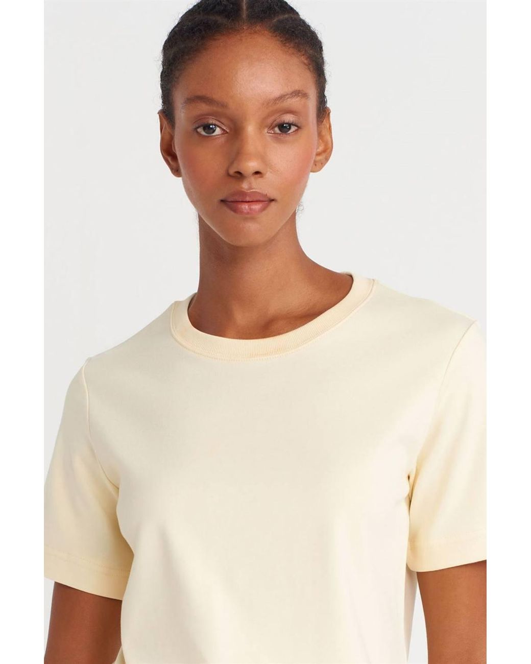 Dilvin Natural Cotton Crew Neck T-Shirt