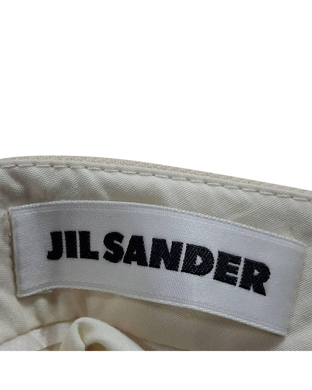 Jil Sander Natural Preloved Straight-Leg Trousers