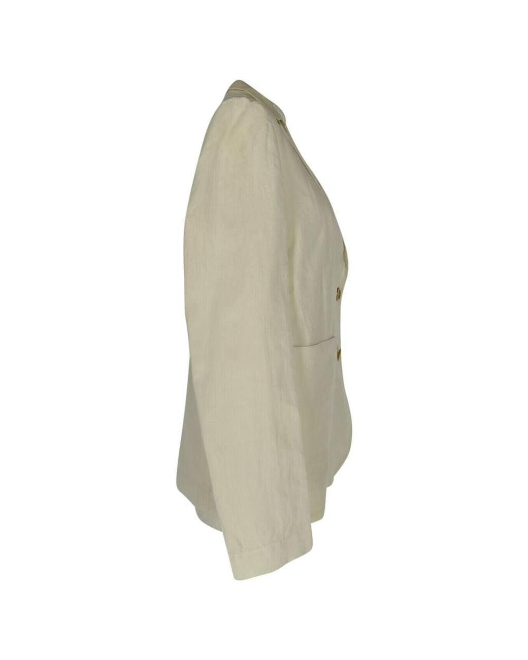 Brunello Cucinelli Green Preloved Single-Breasted Blazer W/ Pockets Linen