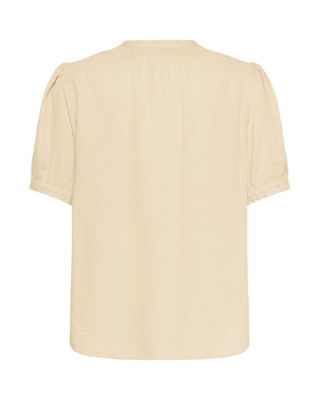 Saint Tropez Natural Brittasz Short Sleeve Blouse
