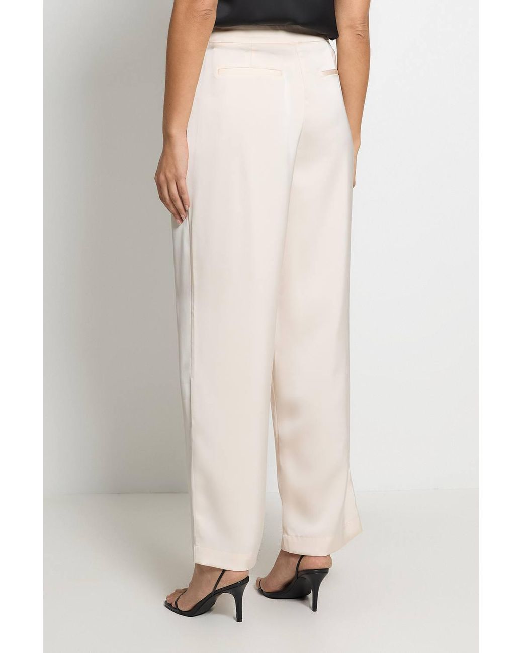 Wallis Multicolor Satin Pintuck Trouser