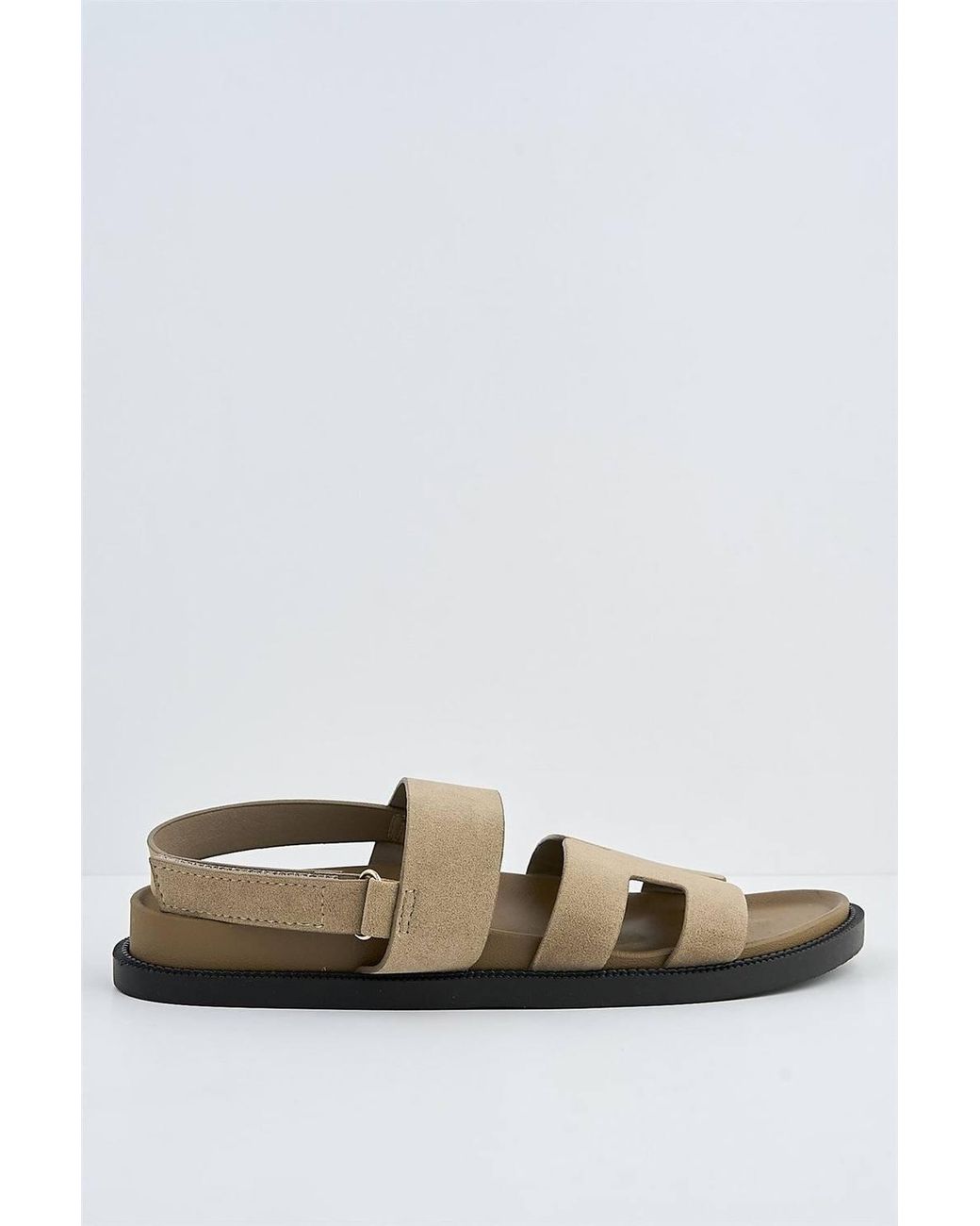 Miss Diva White Ilene Cutout Detail Velcro Strap Sandals