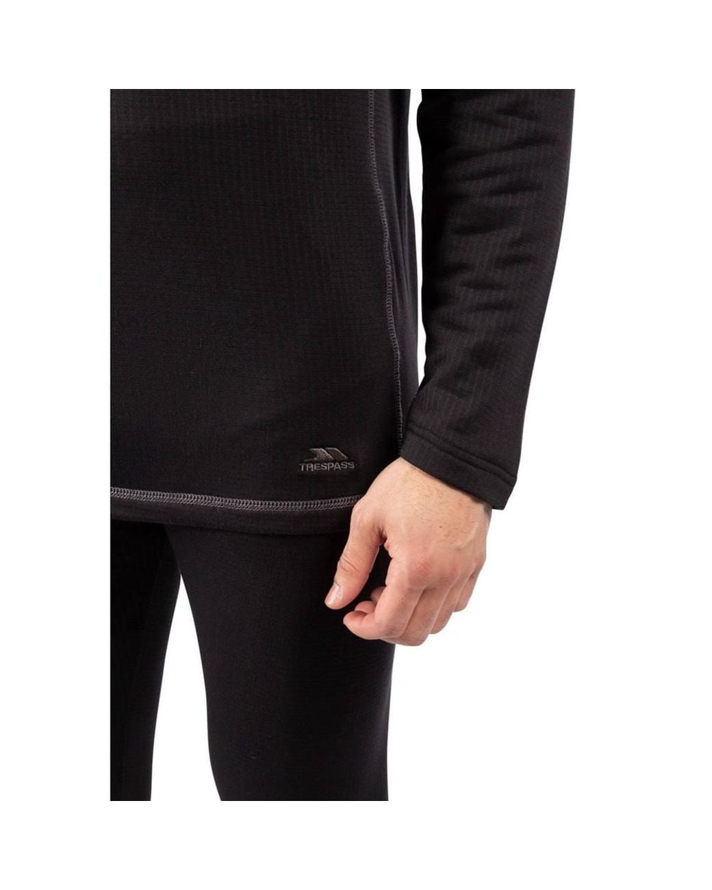 Trespass Black Sandler Base Layer Set