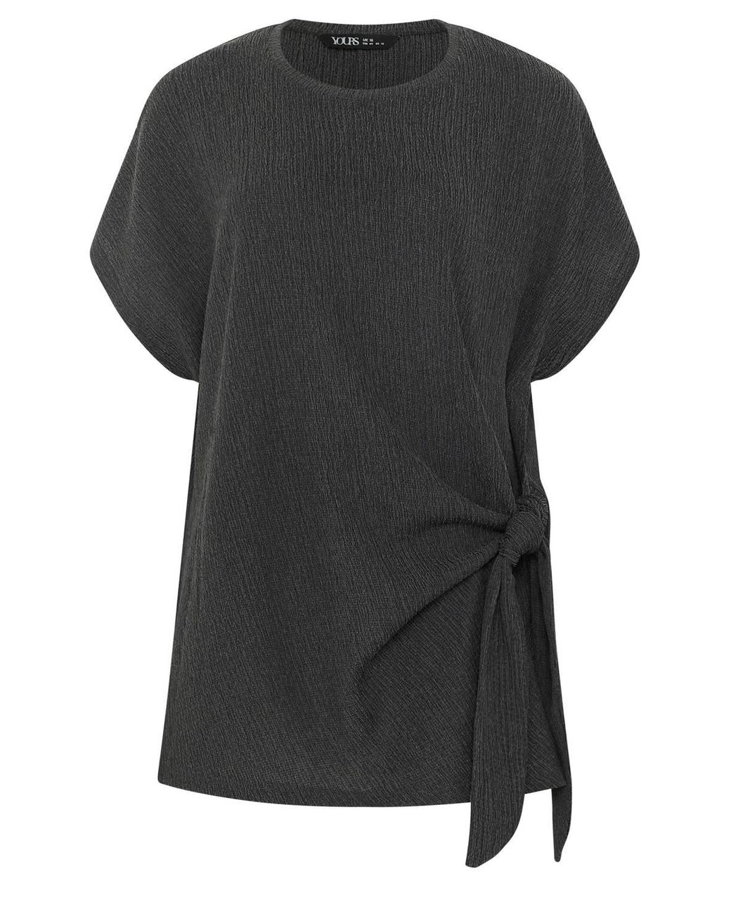 Yours Black Side Knot T-Shirt
