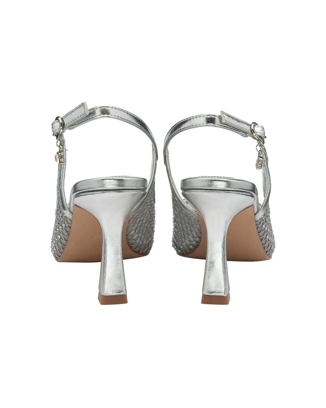 Lotus White 'Phoenix' Slingback Court Shoes
