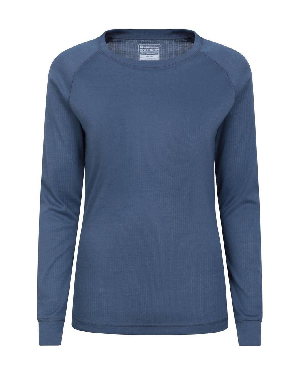 Mountain Warehouse Blue Talus Baselayer Top Long Sleeve Thermal Sweater
