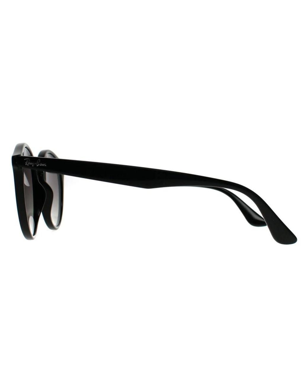 Ray-Ban Black Round Polished Gradient 2180