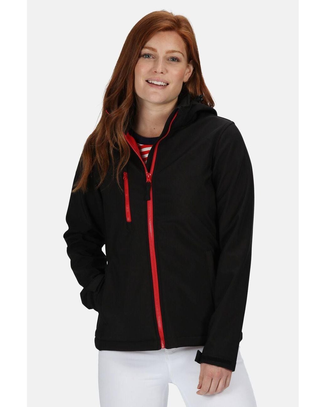 Regatta Black Venturer 3-Layer Waterproof Hooded Softshell Jacket