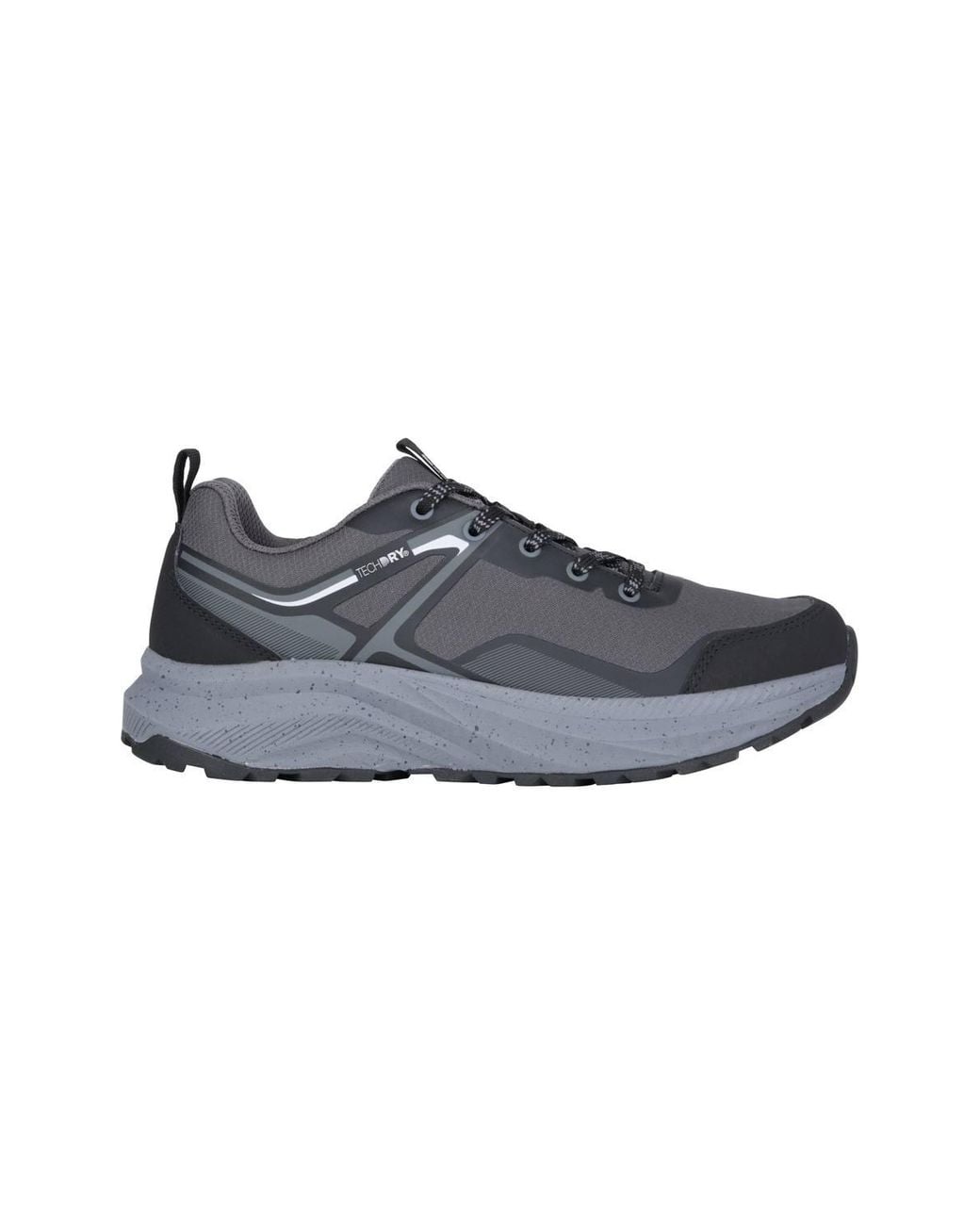 Mountain Warehouse Blue 'Momentum' Waterproof Heel & Toe Bumpers Lined Trail Running Shoes