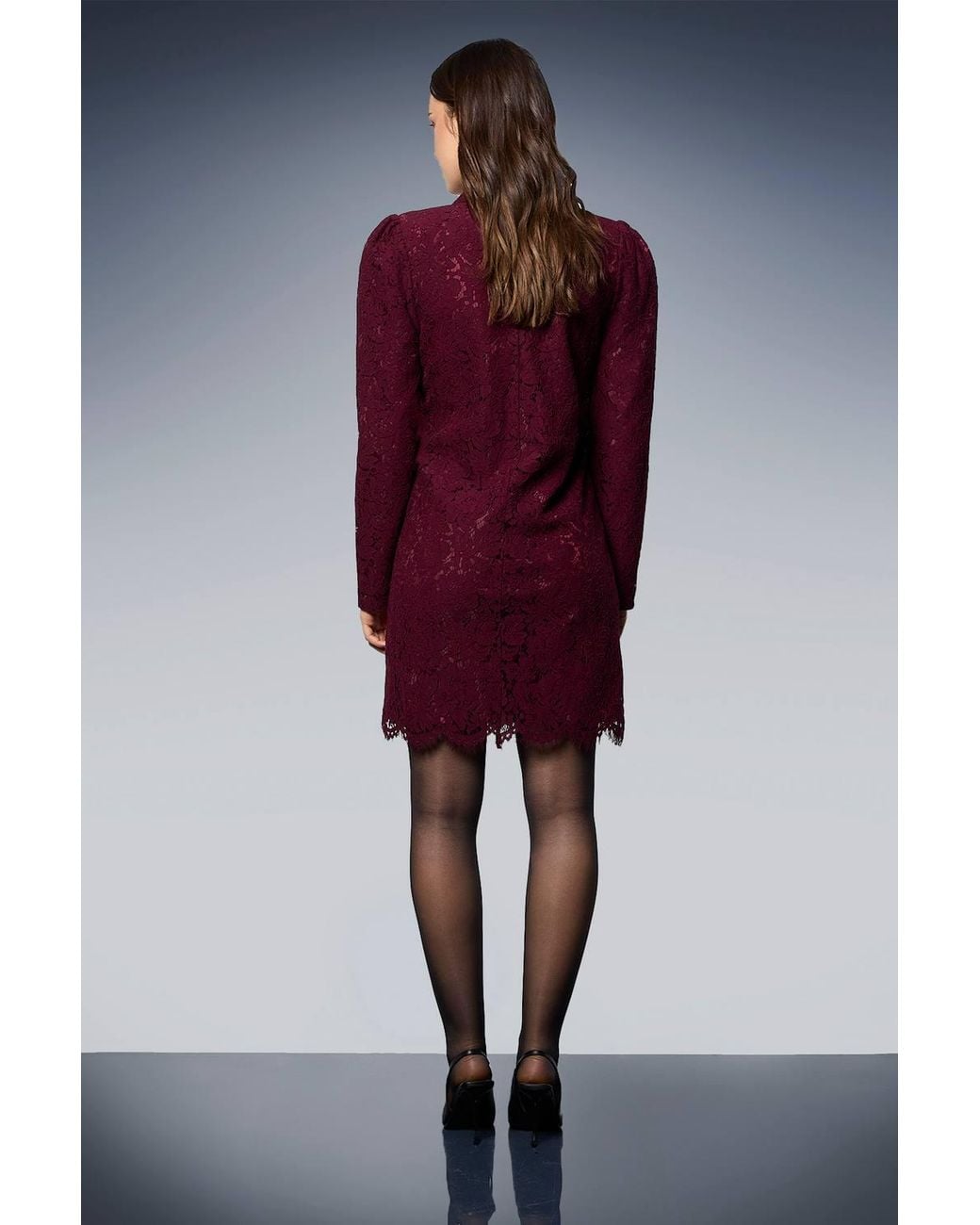 Dorothy Perkins Blue Lace Blazer Dress