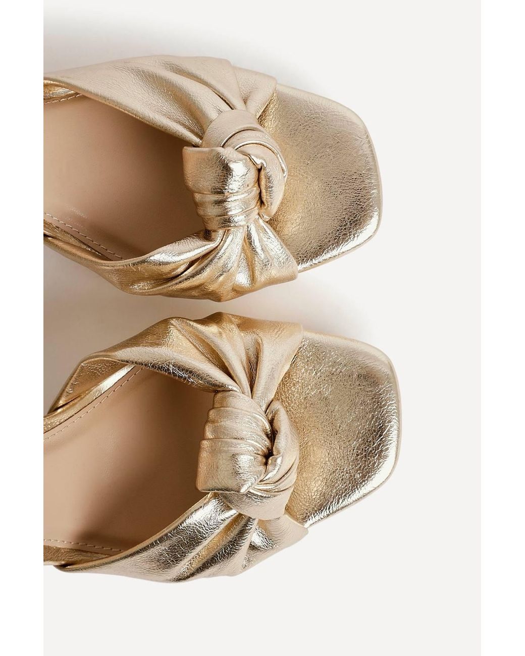 Linzi Natural Ruba Knotted Platform Heels