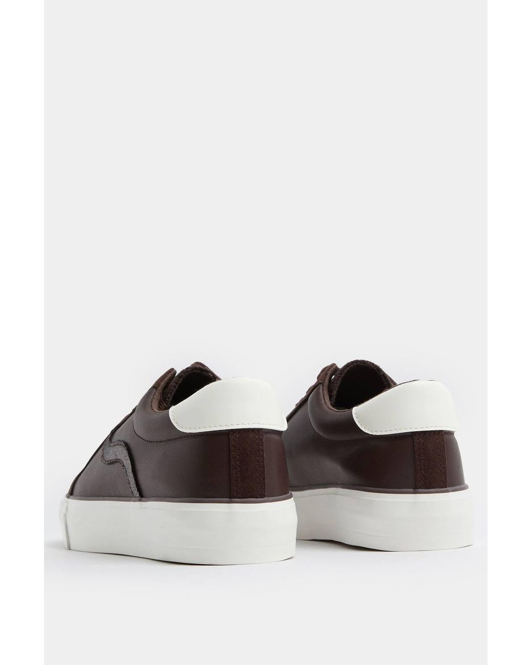 Yours Blue Faux Leather Trainers