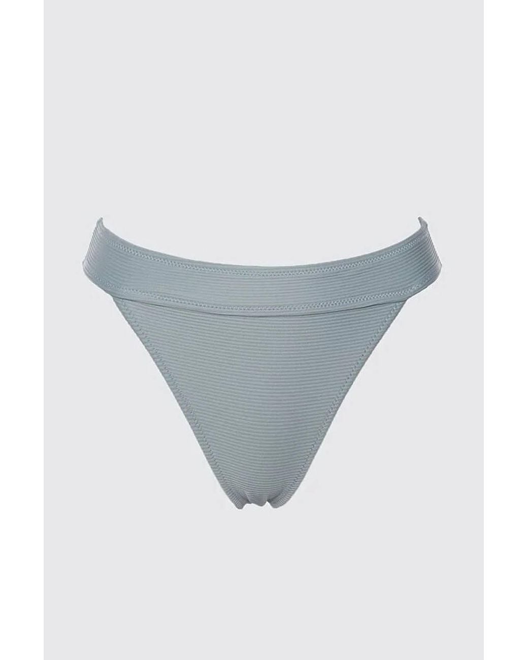 WOVCOR Multicolor Textured Regular Waist Bikini Bottom W/ Minimal High Leg Fit