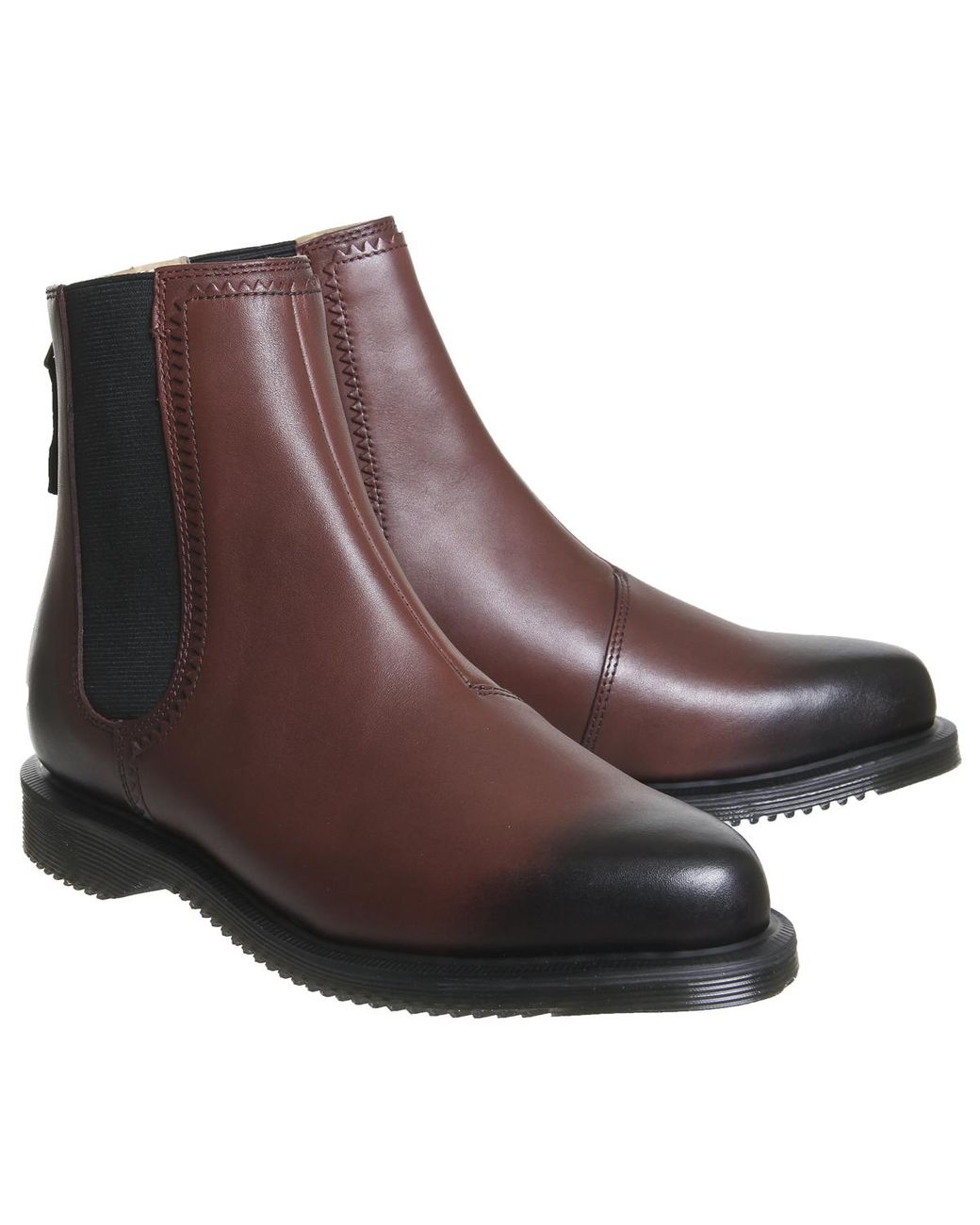 Dr. Martens Leather Zillow Chelsea Boots in Cherry (Brown) | Lyst Canada