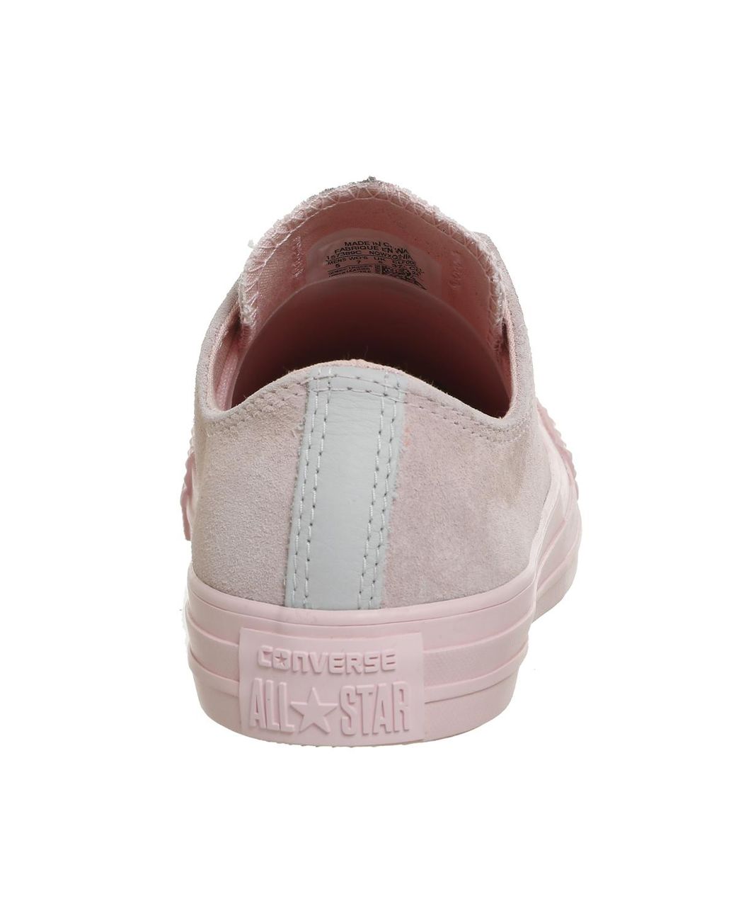 Converse All Star Low Leather Trainers in Pink | Lyst