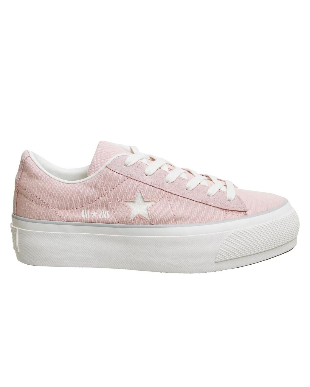 pink platform converse one star
