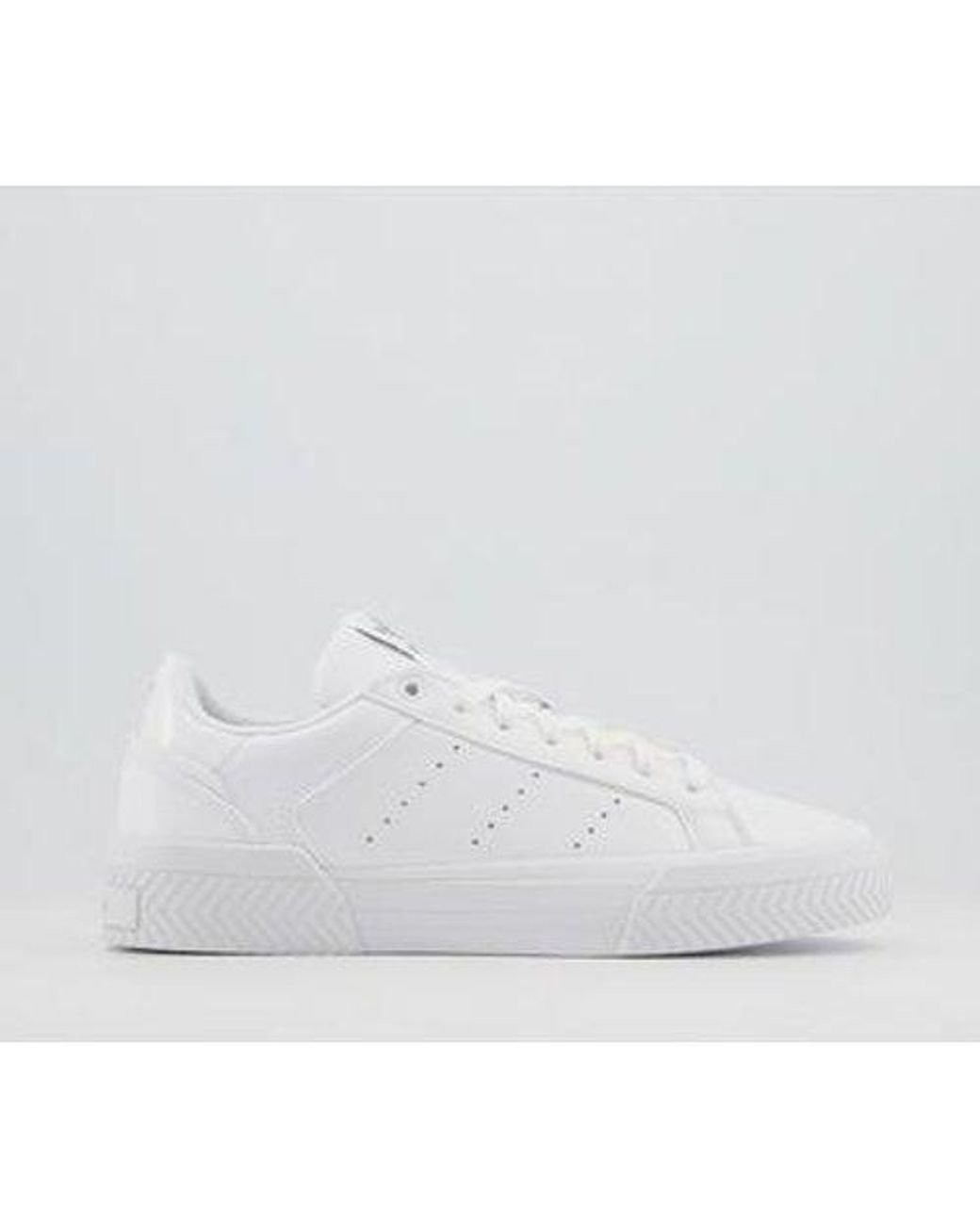 adidas originals court tourino trainers in triple white