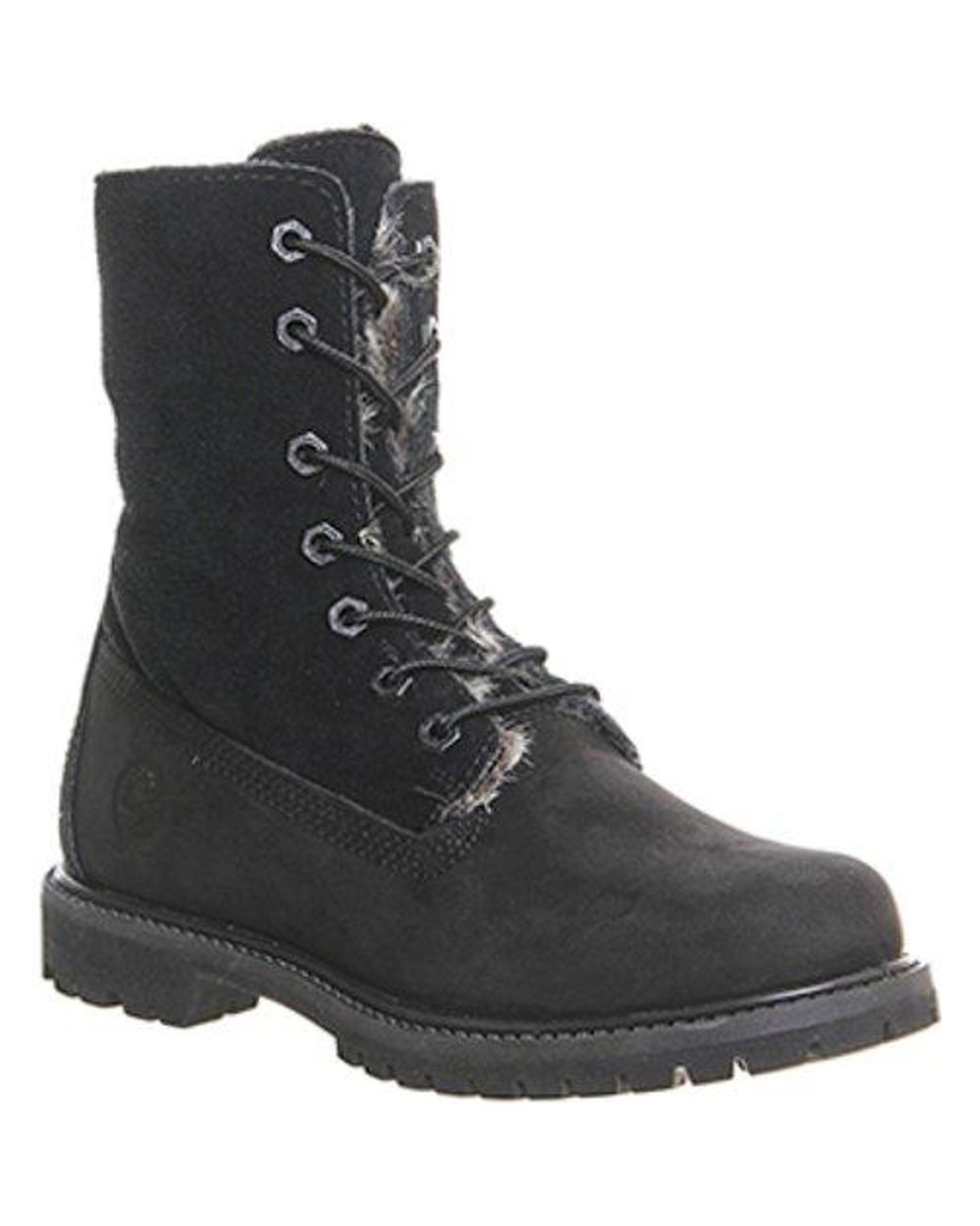 black fold down boots
