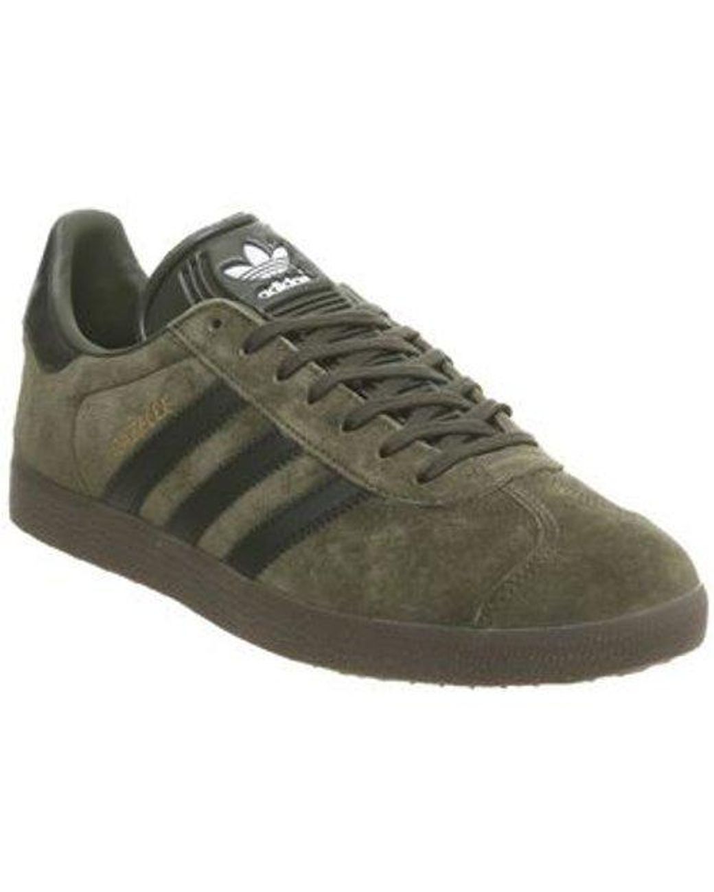 khaki adidas gazelle trainers