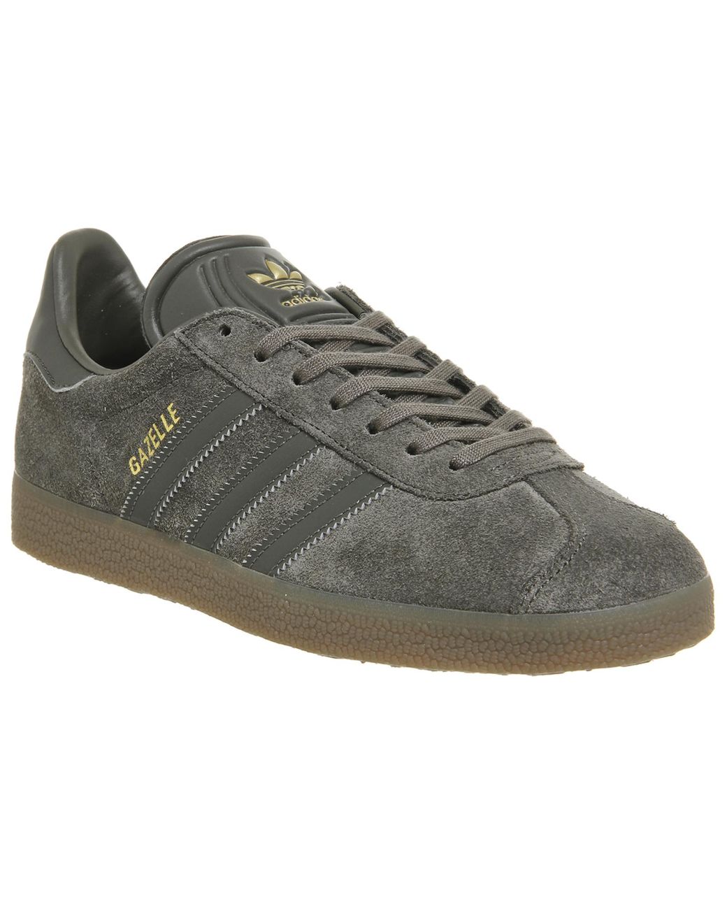 grey suede gazelles