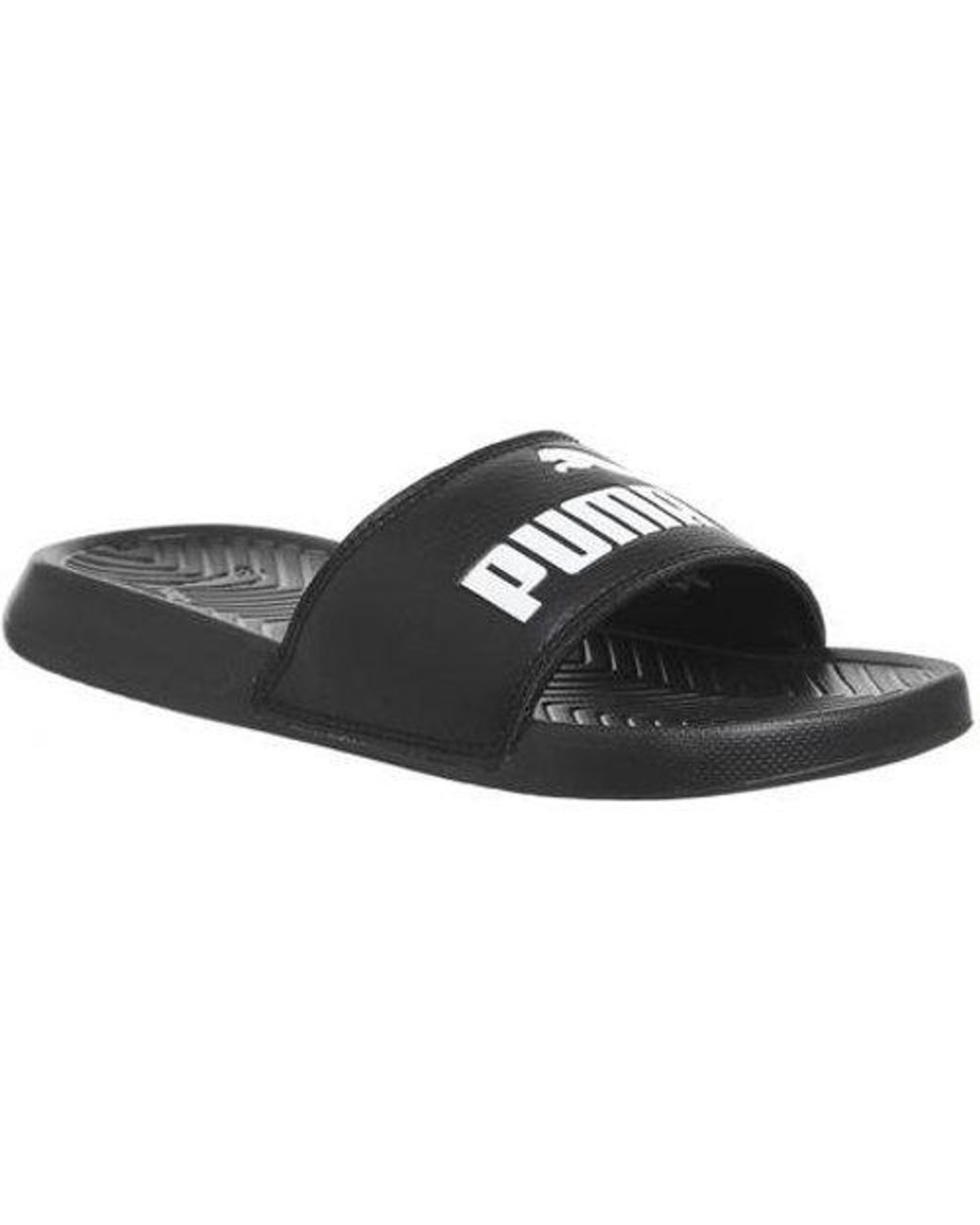 puma popcat slides leopard