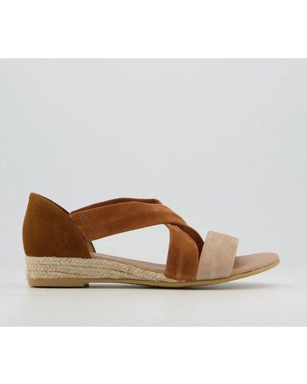 Suede Hallie Cross Strap Espadrilles 