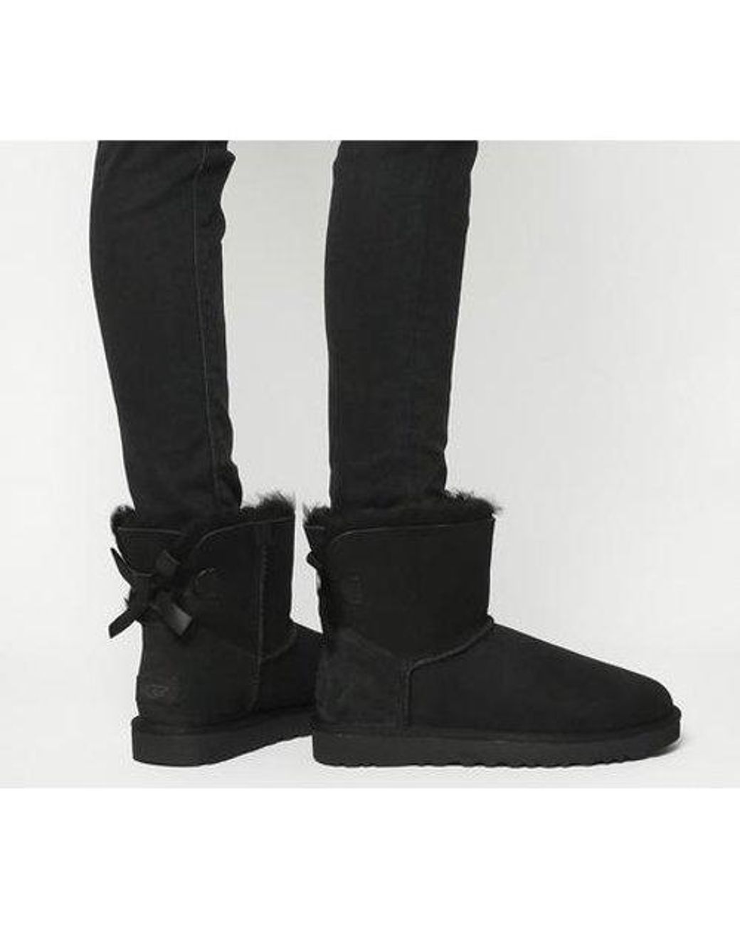 ugg black bailey bow boots