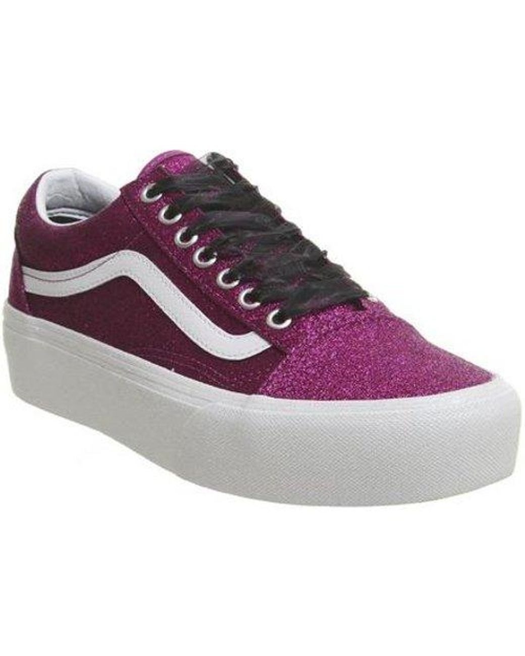 vans old skool platform red