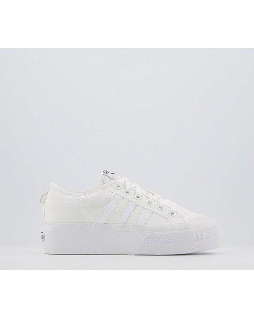 adidas white platform