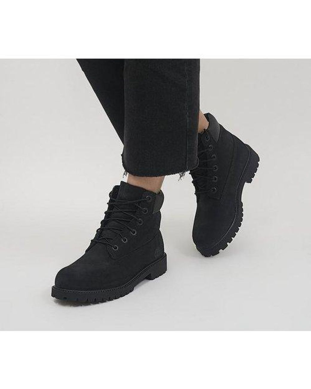 Timberland Junior 6 Inch Premium Waterproof Boots Leather in Black | Lyst