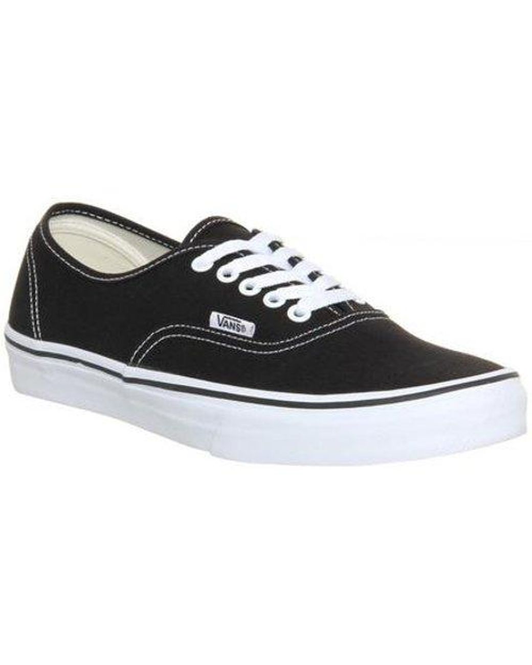 Vans Canvas Authentic in Black - Lyst