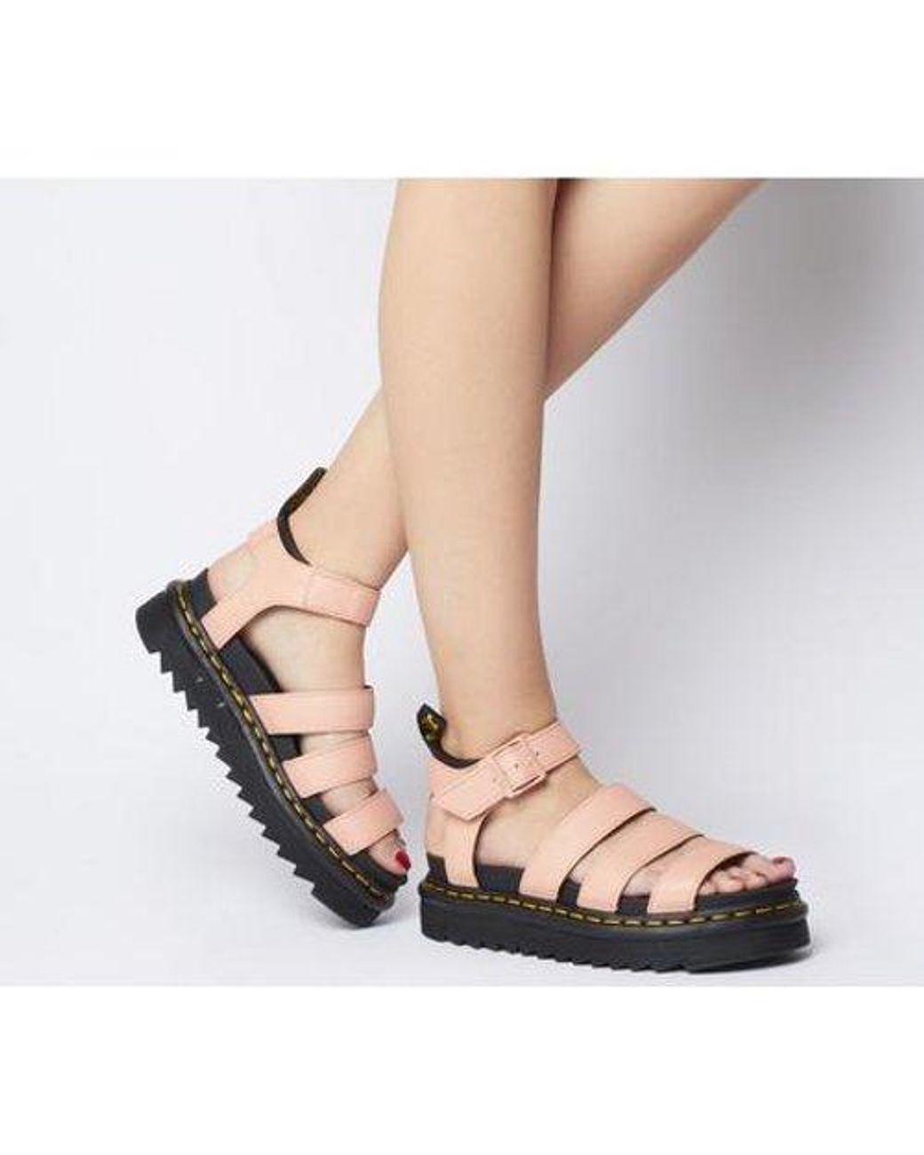 dr martens blaire slide flower