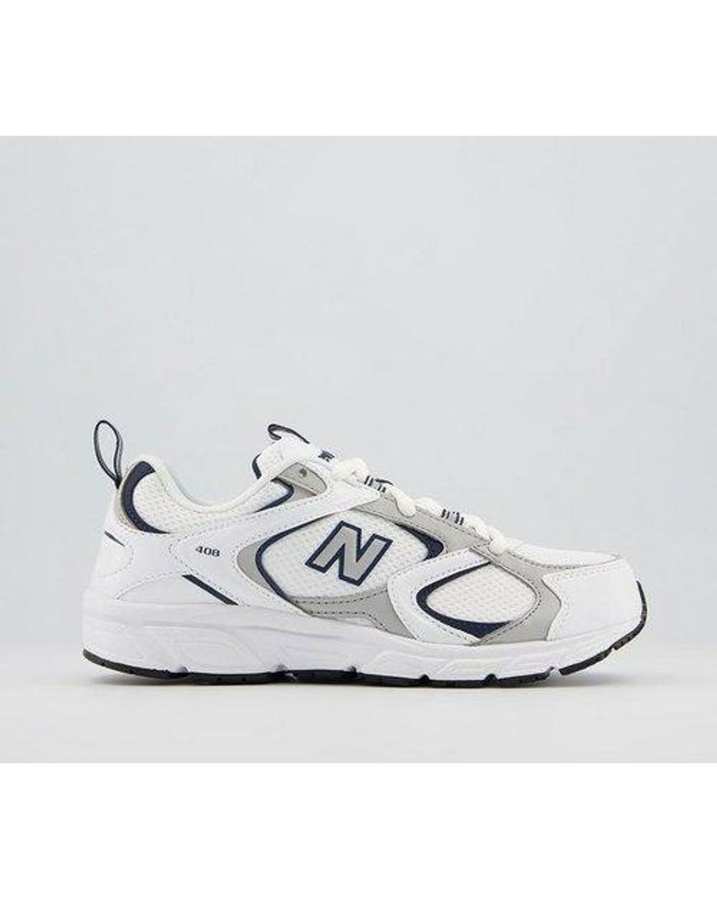 New Balance 408 Trainers Faux Leather in White | Lyst