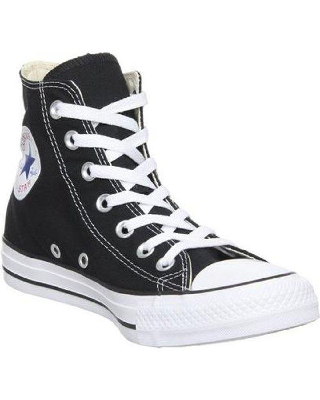 converse all star hi trainers midnight clover white black