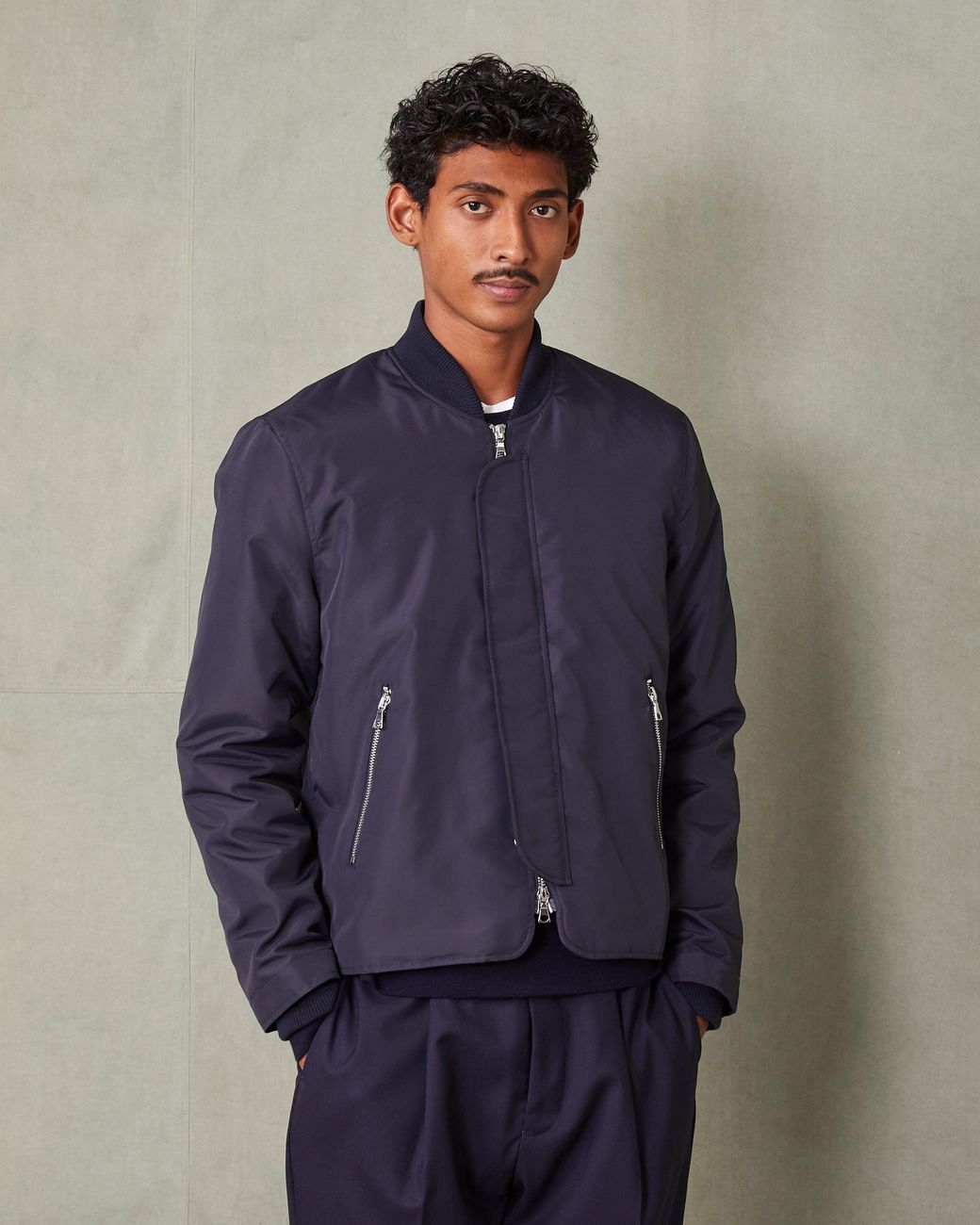 Officine Generale Green Efy Bomber for men