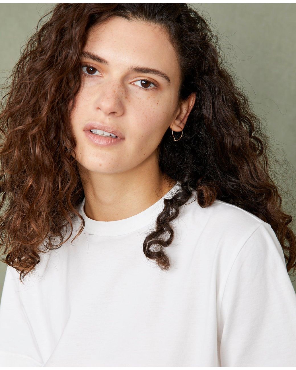 Officine Generale Green Crew Neck T-Shirt