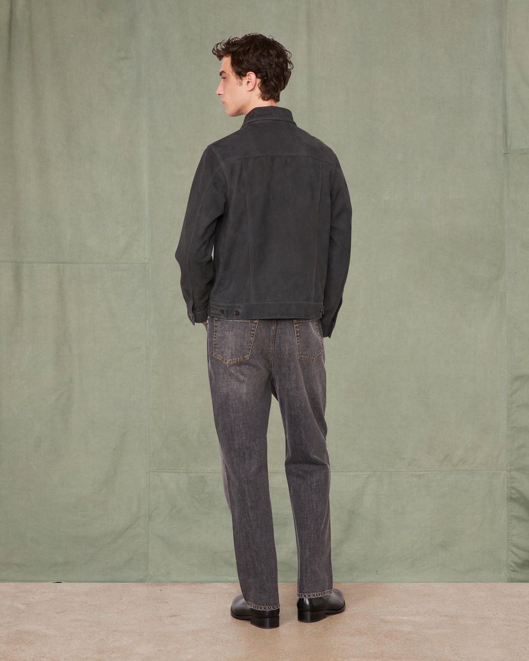 Officine Generale Gray Blouson Liam for men