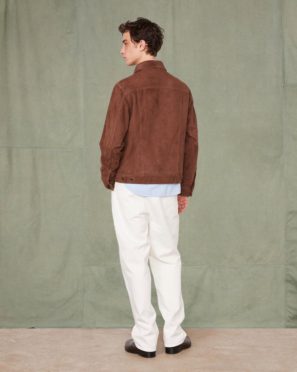 Officine Generale Brown Blouson Liam for men