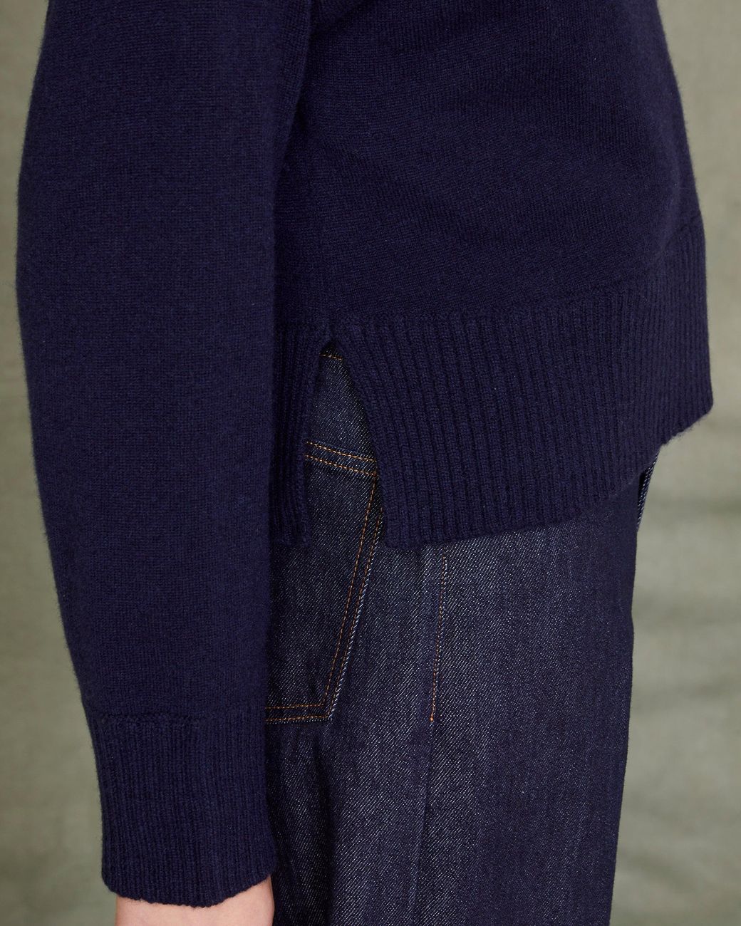 Officine Generale Blue Nicky Sweater